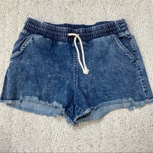 thrifted jean shorts
